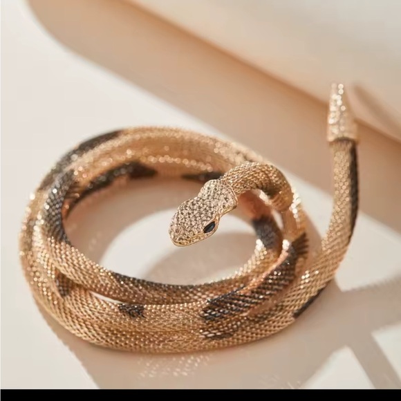 Snake Design Wrap Necklace serpent multi - Picture 8 of 9